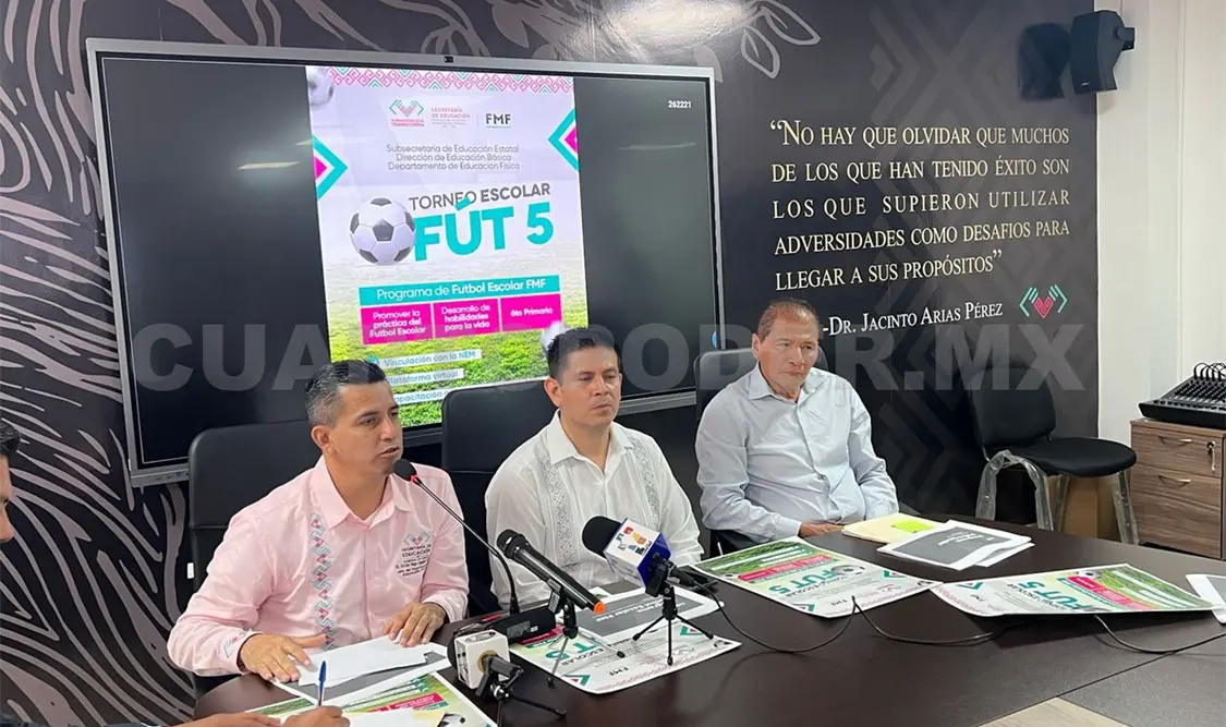 Presentan Torneo Escolar 2025
