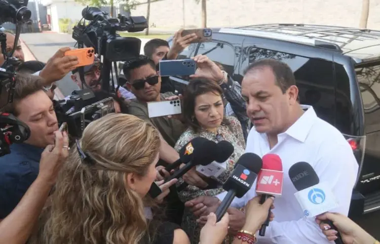 Comparece Blanco ante Fiscalía de Morelos