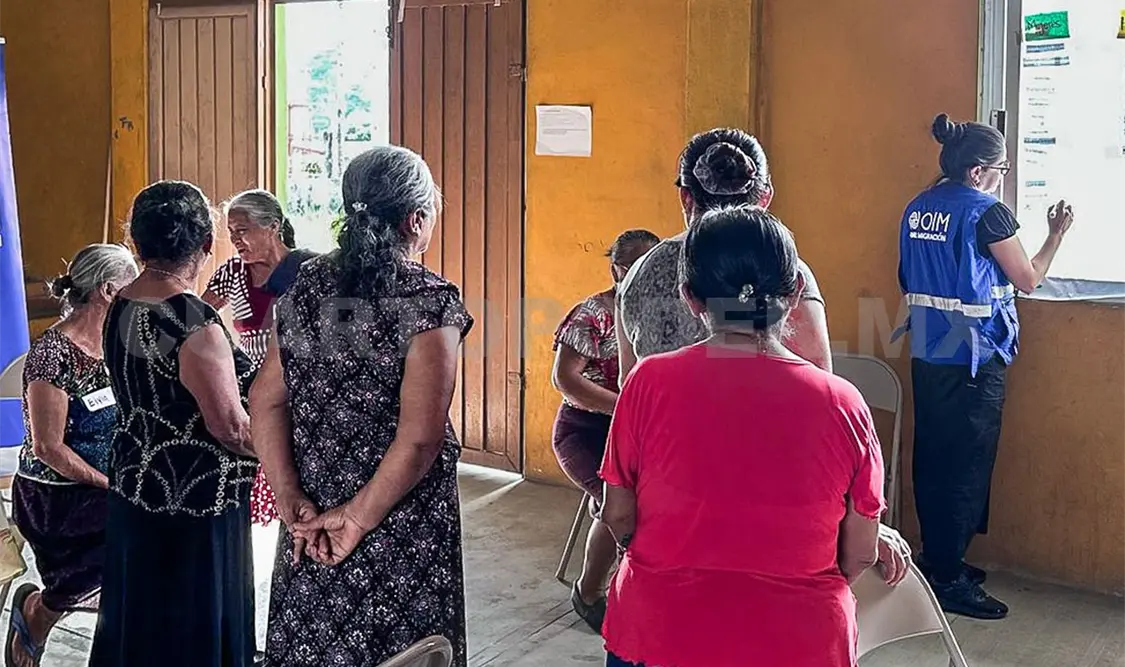 Realización del taller en el municipio de Unión Juárez. Cortesía