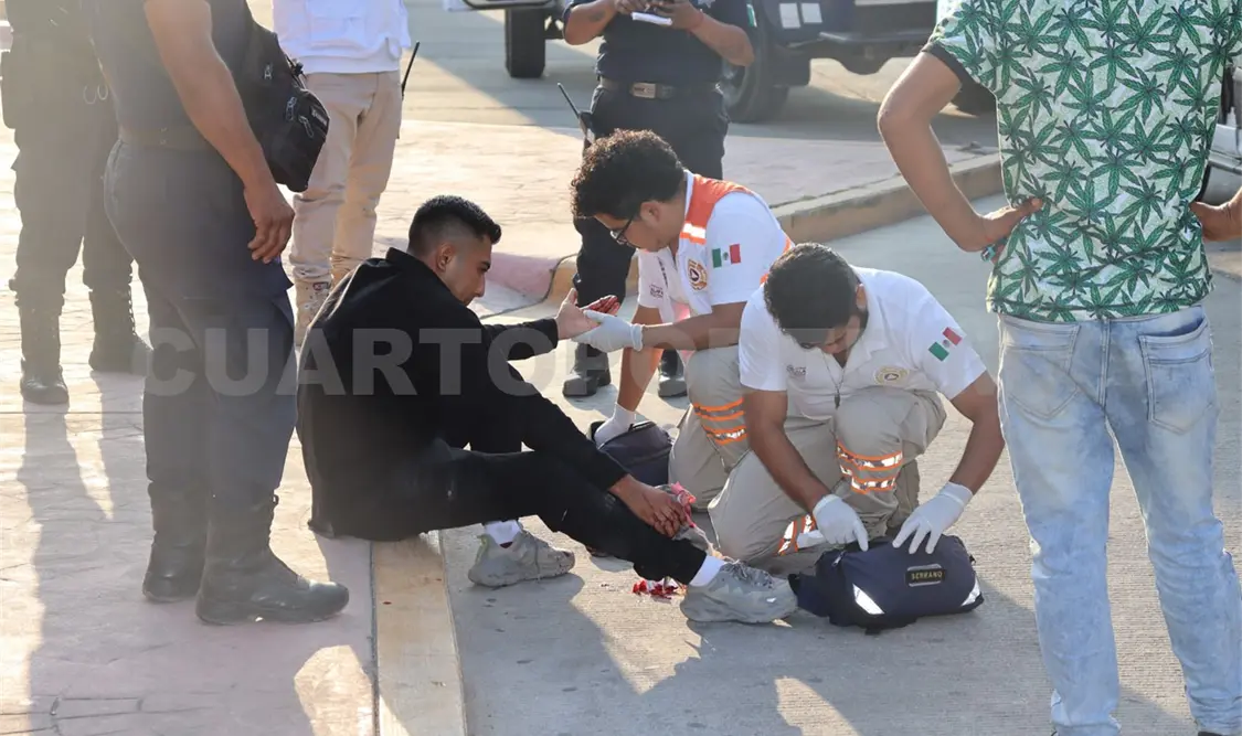 Termina lastimado por un machetazo en ambas manos