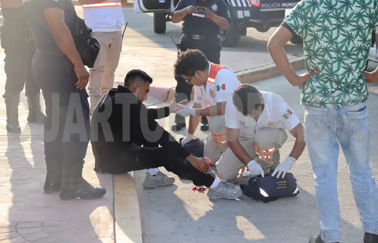 Termina lastimado por un machetazo en las manos