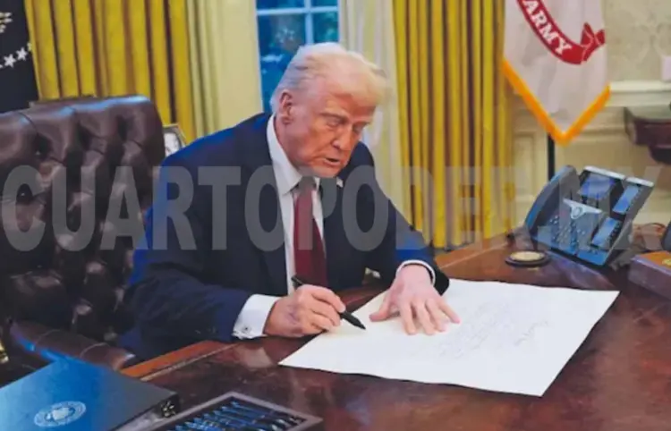 Trump declara independencia económica de Estados Unidos; Nos cobran, les cobramos, tan simple como eso