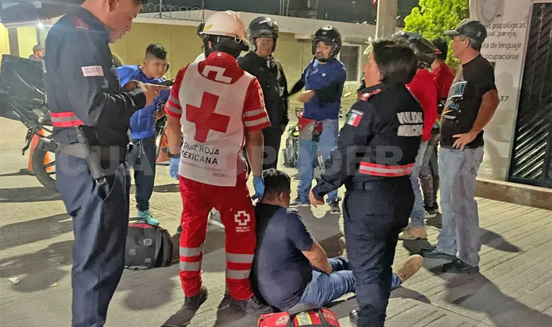Encontronazo de motociclistas; uno fue detenido