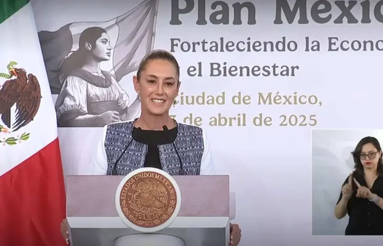 Sheinbaum presenta avances del Plan México en el Museo Nacional de Antropología