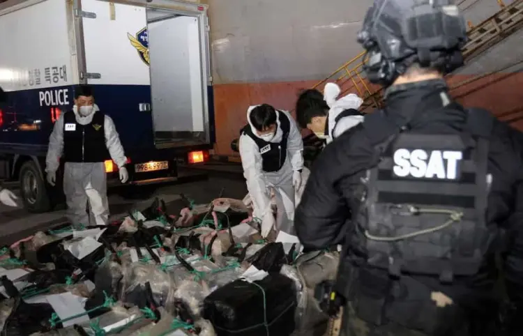 Incautan dos toneladas de cocaína en un buque noruego