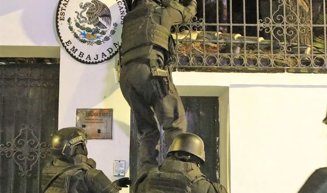 Fue un 5 de abril de 2024 cuando el Gobierno de Ecuador irrumpió en la Embajada de México en Quito. Cortesía