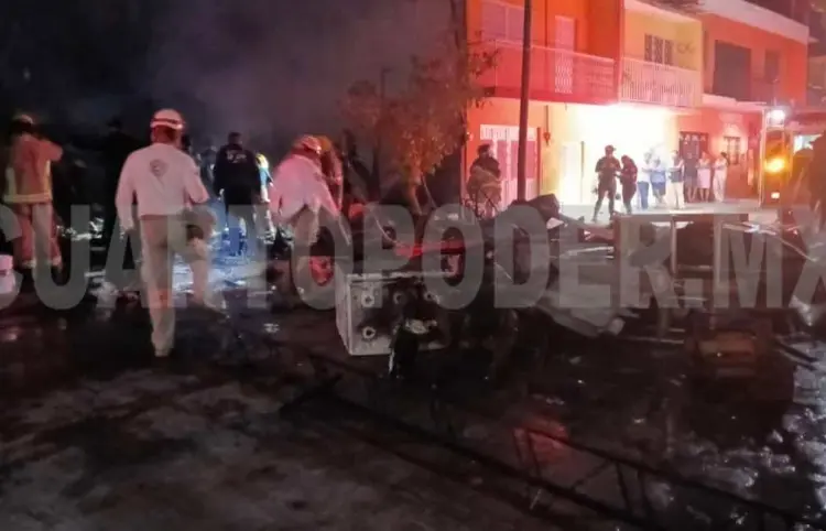 Fuego arrasa con humilde vivienda