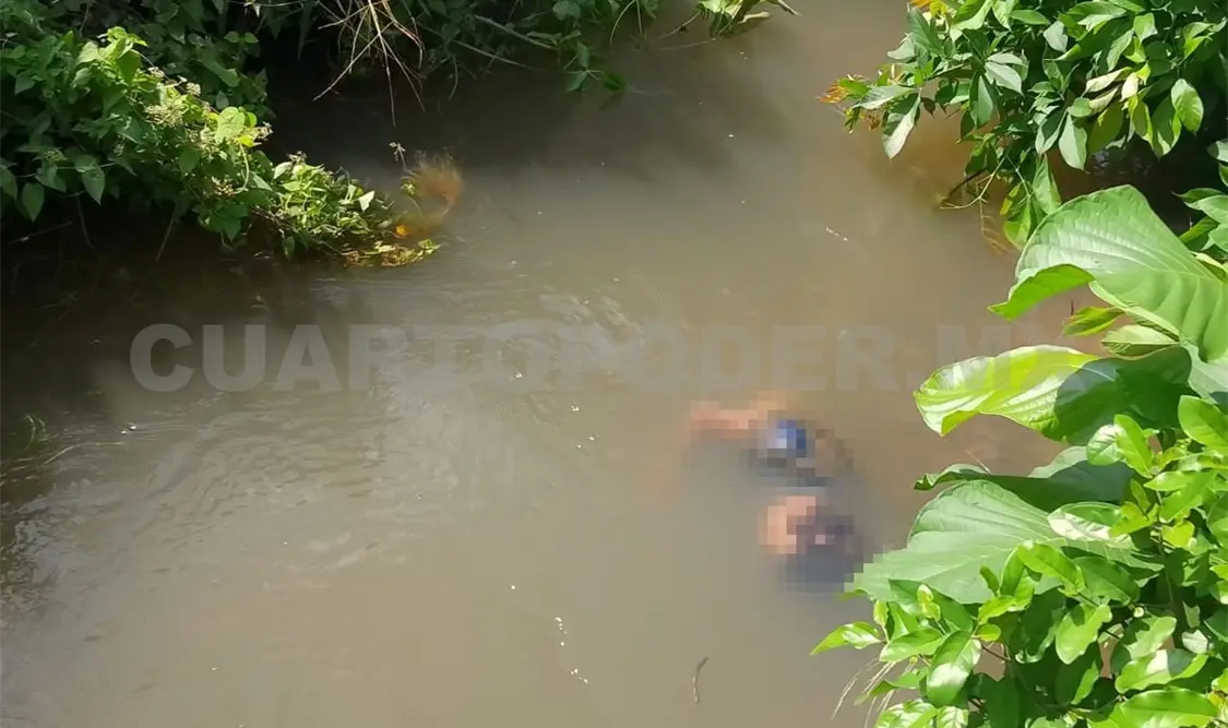 Se ahoga en toma de riego