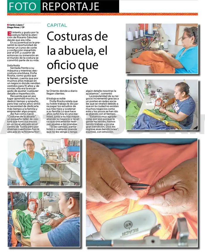 Costuras de la abuela, el oficio que persiste