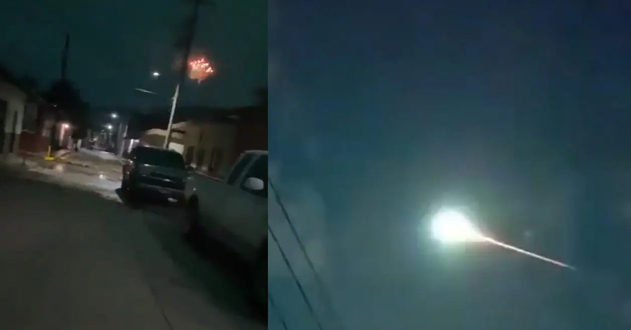 Sorprende destello de fuego sobre el cielo de Jalisco