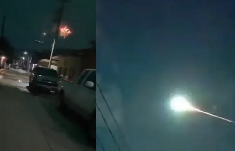 Sorprende destello de fuego sobre el cielo de Jalisco