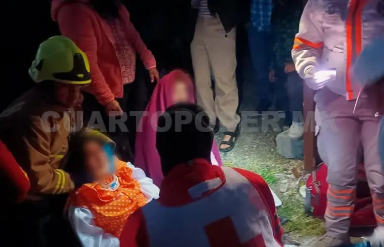 Nueve lesionados en atropello masivo