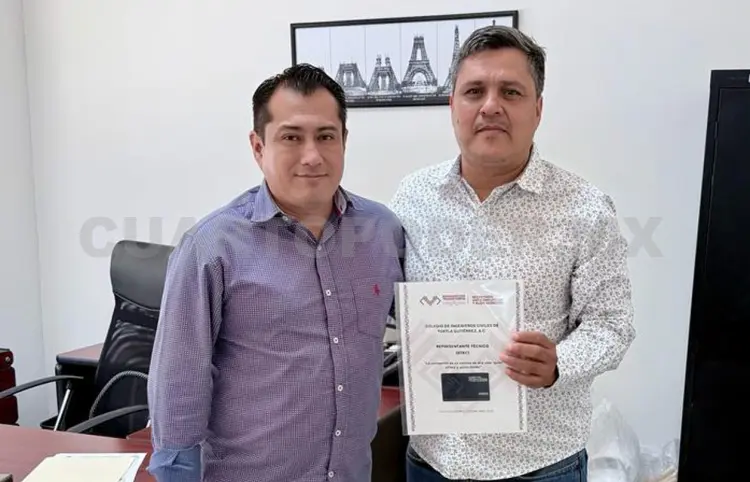 Reconoce Colegio de Ingenieros el impulso del gobernador