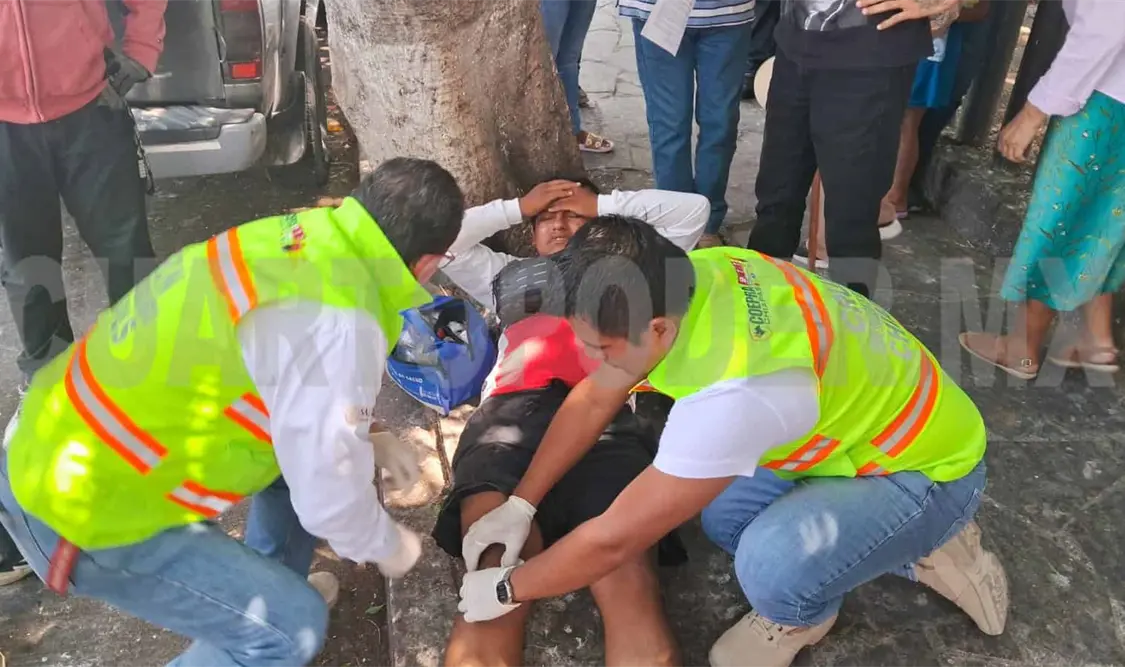Joven sufre corte de circulación y se fractura