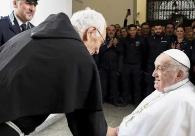 Papa visitó cárcel romana por Jueves Santo