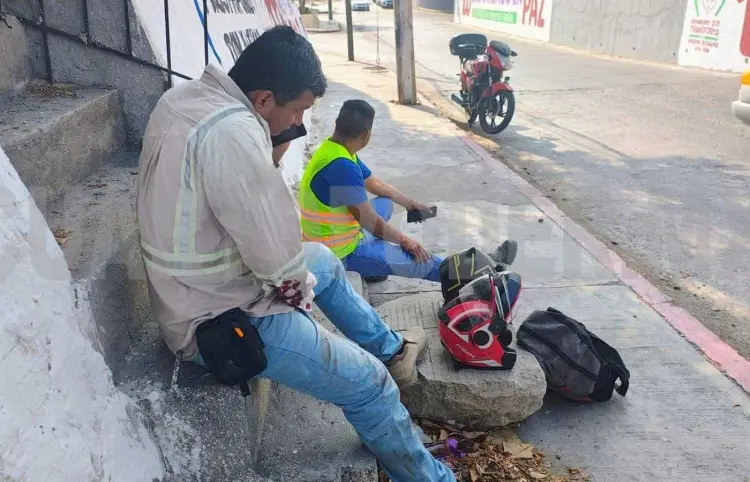 Derriban a motociclista en el libramiento Norte