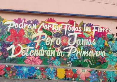Artista Dyg´nojoch presenta mural en barrio Cuxtitali