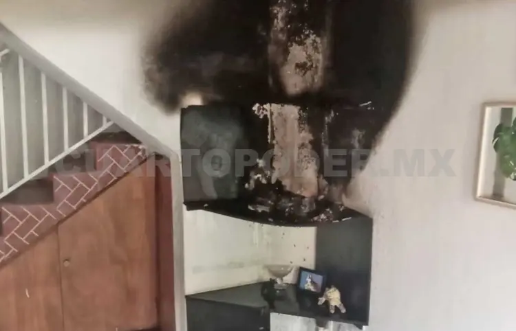 Se registra conato de incendio en una vivienda