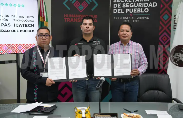 SSP reafirma su compromiso con la reinserción social con las personas privadas de libertad firmando convenio con ICATECH