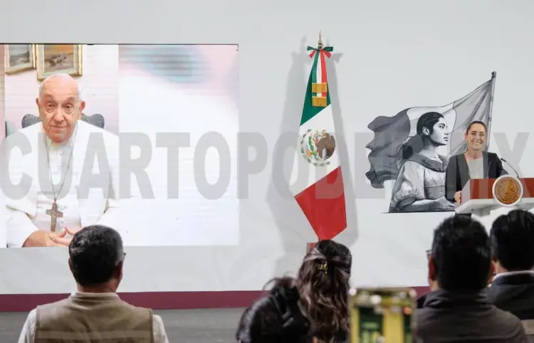 Claudia Sheinbaum revela emotivo video inédito del Papa Francisco 