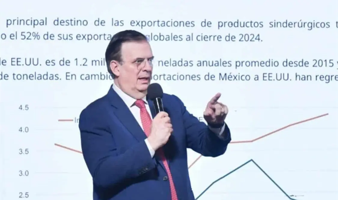 Ebrard Casaubón dijo que están a la espera de “la norma que se publicará el lunes”. Cortesía