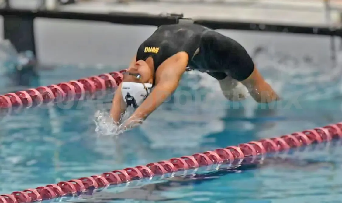 Garay Solís estuvo en la súper final de los 200 metros estilo dorso, junto a las mejores del país. Cortesía
