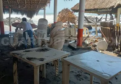 Registran mar de fondo en costas de Chiapas
