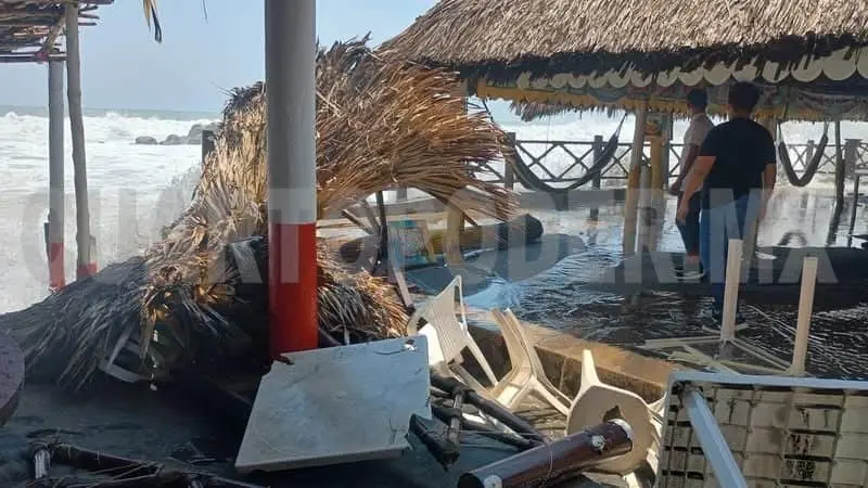 Se registra mar de fondo en las costas de Chiapas