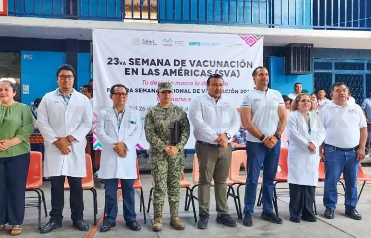 Participa Tapachula en Semana Nacional de Vacunación 2025