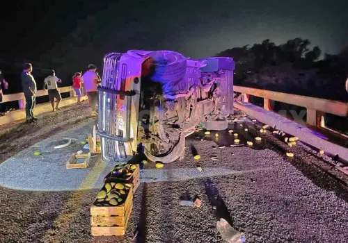 Camioneta se accidenta por falla mecánica