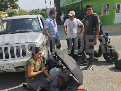 Lo embisten y resulta policontundido