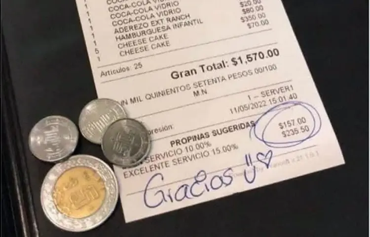 Diputados avalan regulación de propinas
