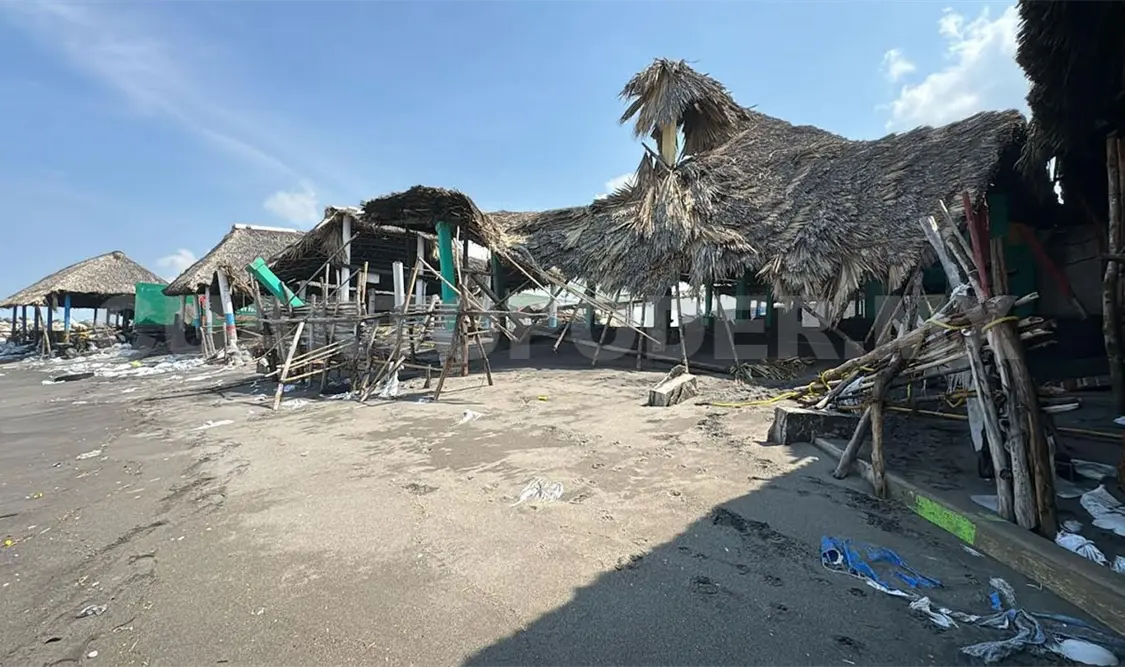 Evalúan daños causados por mar de fondo