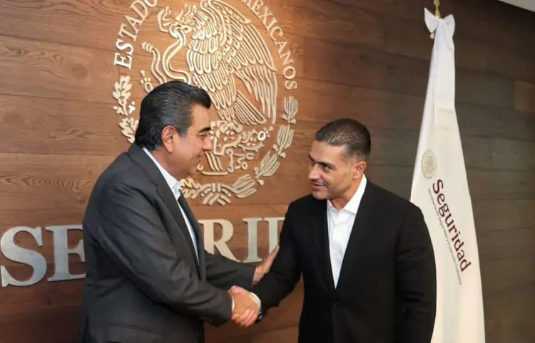 Se reúne Sergio Salomón con García Harfuch