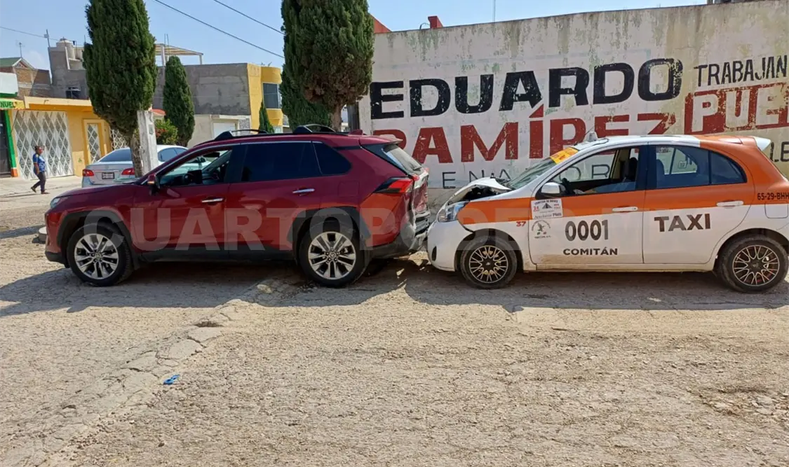 Por un tope, transporte público impacta a SUV