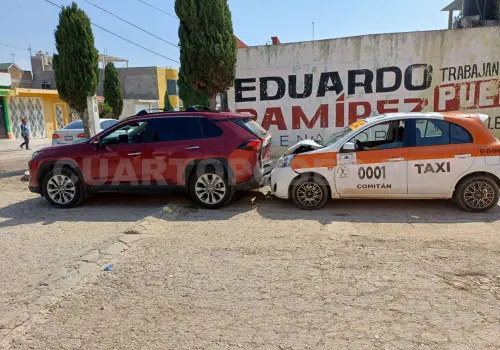 Por un tope, transporte público impacta a SUV