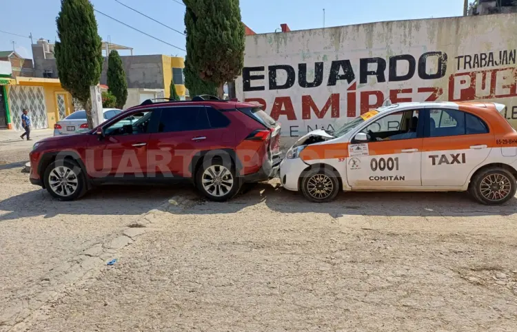 Por un tope, transporte público impacta a SUV