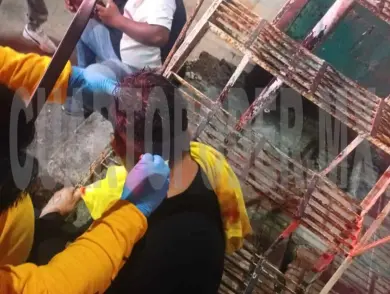 Le abrieron la cabeza con una piedra