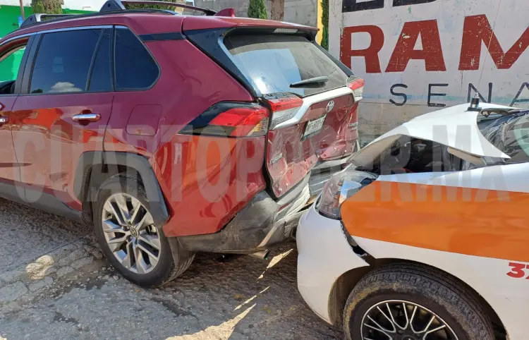 Por un tope, transporte público impacta a SUV