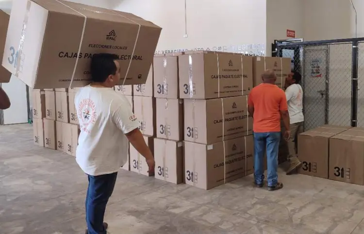 Llega a Yucatán material electoral