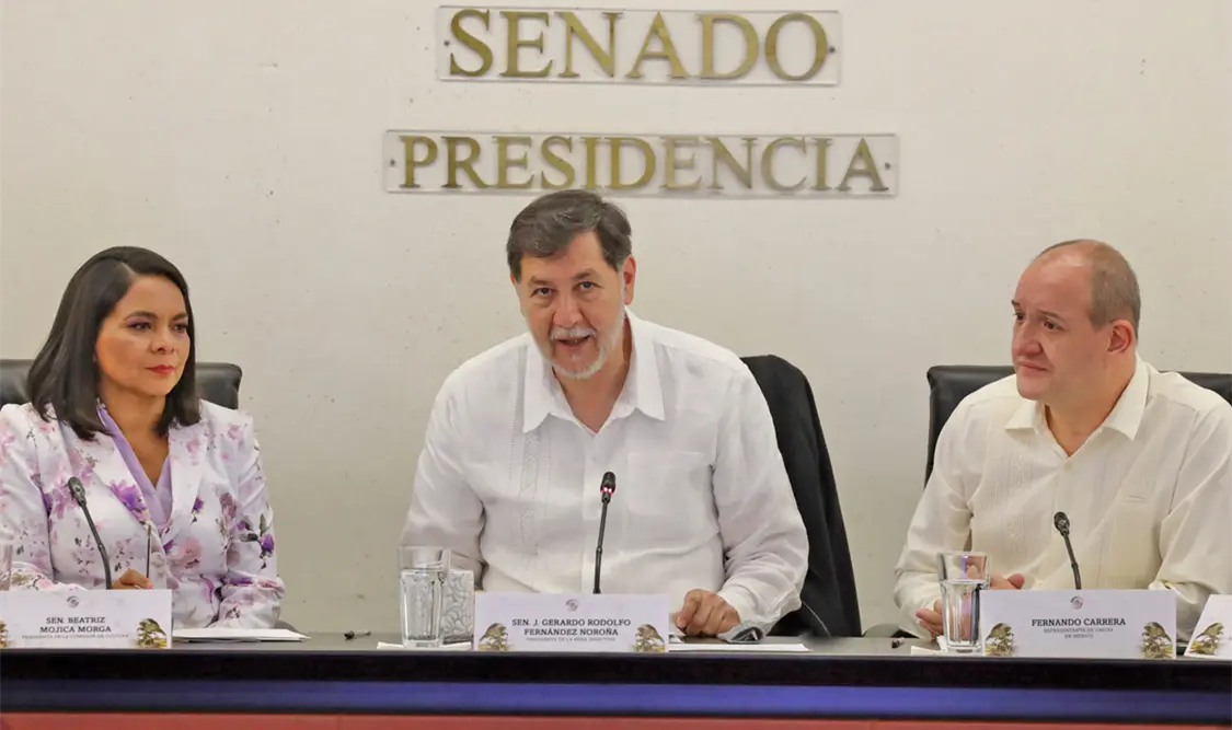 Gerardo Fernández Noroña, presidente de la Mesa Directiva del Senado. Cortesía