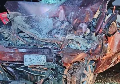 Un deceso y tres heridos en fuerte encontronazo