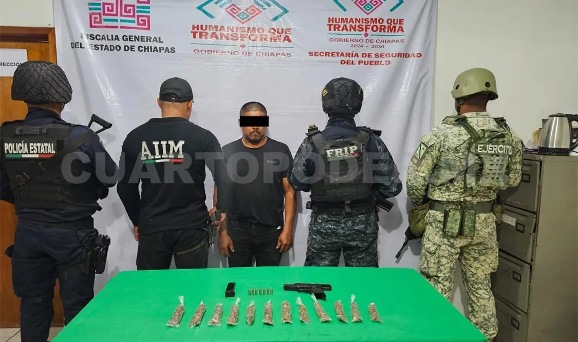 Capturan en flagrancia a responsable de varios delitos