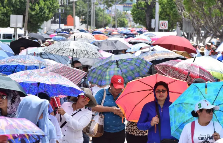Registros de hasta 40 °C y lluvias para Chiapas