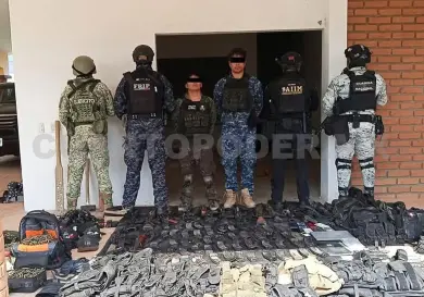 Detienen a grupo armado en un rancho