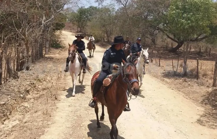 Establecen patrullajes con binomios equinos