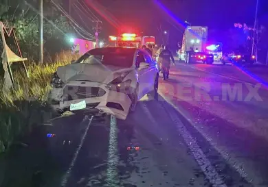 Saca a probar carro en reparación y choca