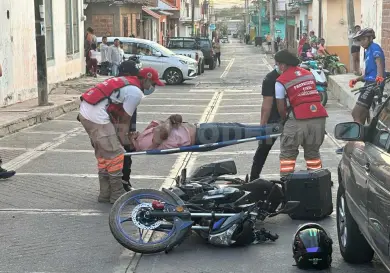 Panadero se lesiona en aparatosa caída