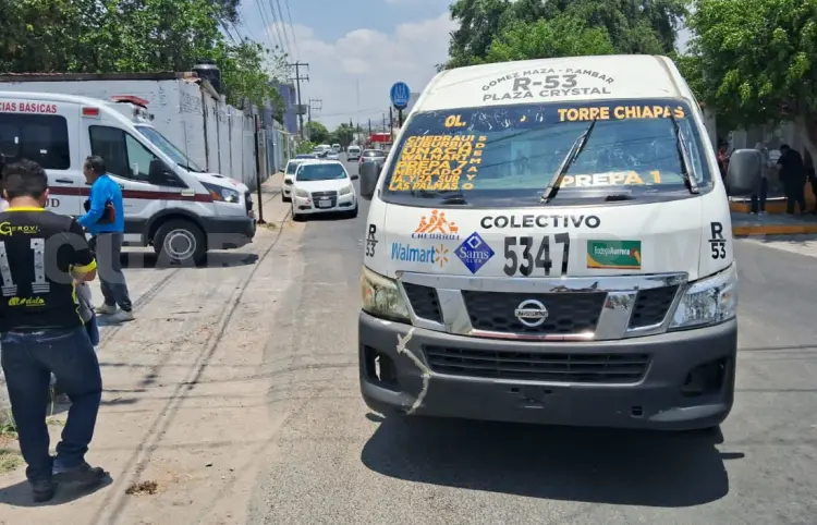 Se pasa el alto y causa una colisión