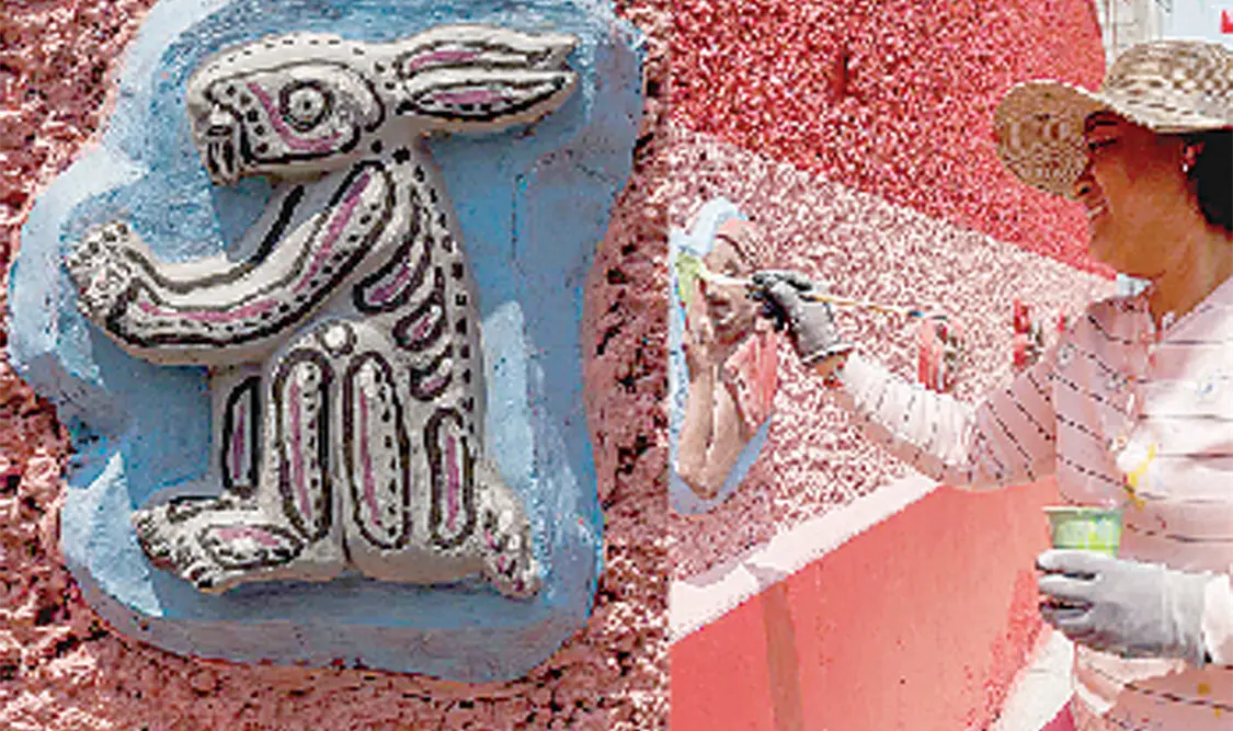 Se está trabajando con 10 símbolos representados en los medallones de yeso, señala gestora. Cortesía